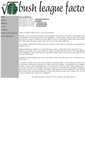 Mobile Screenshot of bushleaguefactor.com